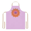 Lilac Mandala Apron - Hand Drawn Floral Art All Over Prints - Blululi