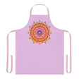Lilac Mandala Apron - Hand Drawn Floral Art All Over Prints - Blululi