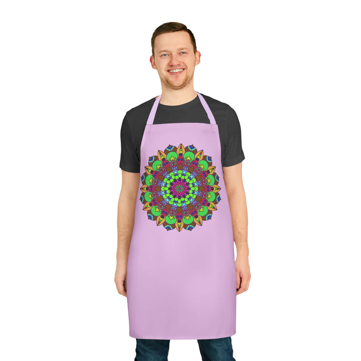 Lilac Mandala Apron - Intricate Art Kitchenwear All Over Prints - Blululi