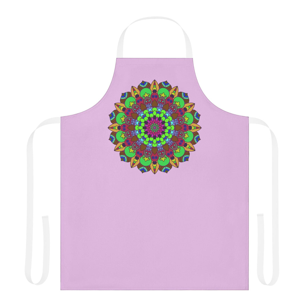 Lilac Mandala Apron - Intricate Art Kitchenwear All Over Prints - Blululi