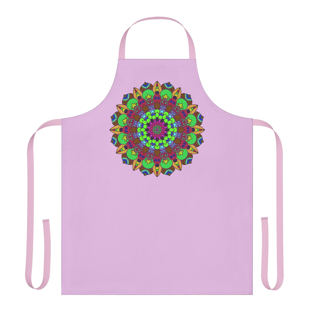 Lilac Mandala Apron - Intricate Art Kitchenwear All Over Prints - Blululi