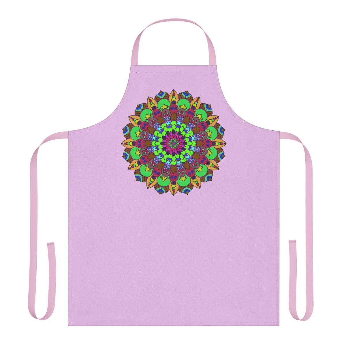 Lilac Mandala Apron - Intricate Art Kitchenwear All Over Prints - Blululi