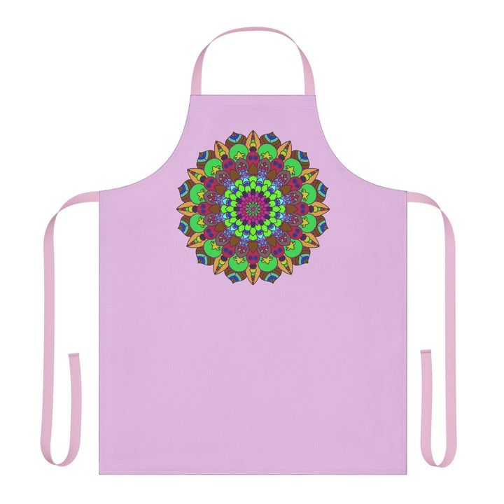 Lilac Mandala Apron - Intricate Art Kitchenwear All Over Prints - Blululi