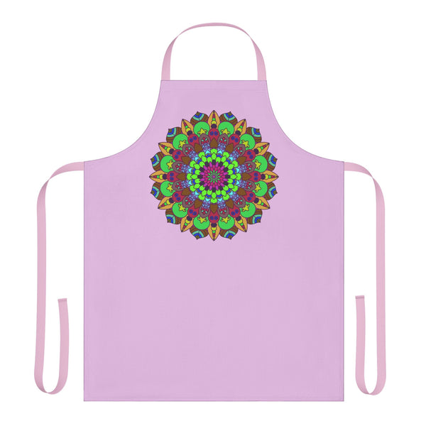 Lilac Mandala Apron - Intricate Art Kitchenwear All Over Prints - Blululi