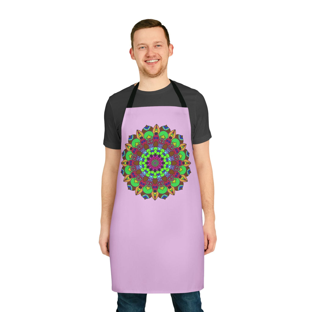 Lilac Mandala Apron - Intricate Art Kitchenwear All Over Prints - Blululi