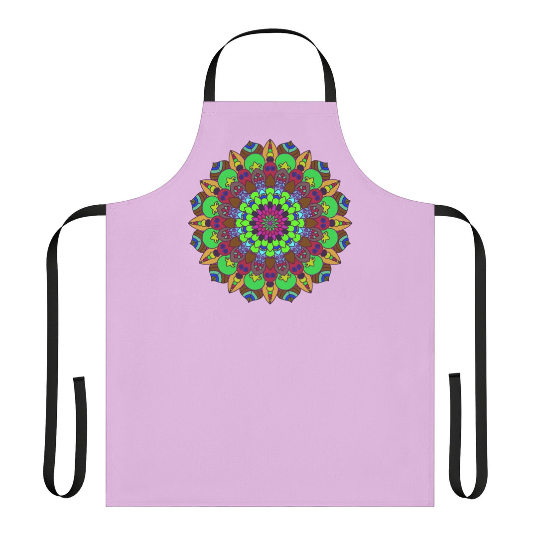 Lilac Mandala Apron - Intricate Art Kitchenwear All Over Prints - Blululi