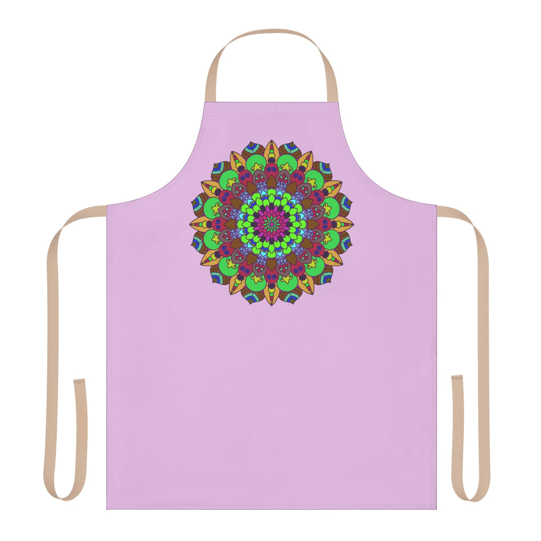 Lilac Mandala Apron - Intricate Art Kitchenwear All Over Prints - Blululi