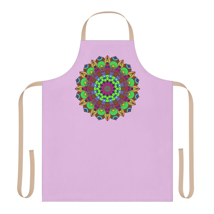 Lilac Mandala Apron - Intricate Art Kitchenwear All Over Prints - Blululi