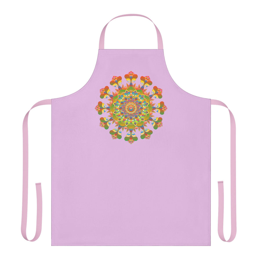 Lilac Mandala Apron - Kitchen Art All Over Prints - Blululi