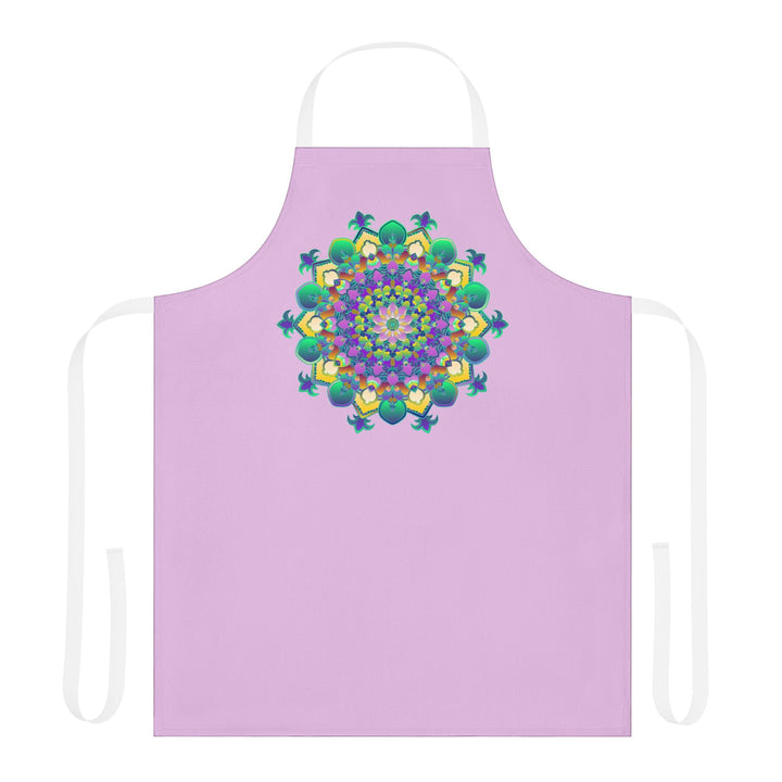 Lilac Mandala Apron - Kitchen Art All Over Prints - Blululi