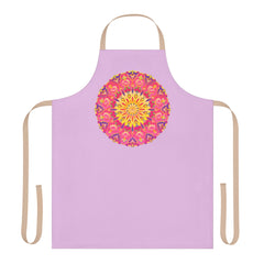 Lilac Mandala Apron - Kitchen Art All Over Prints - Blululi