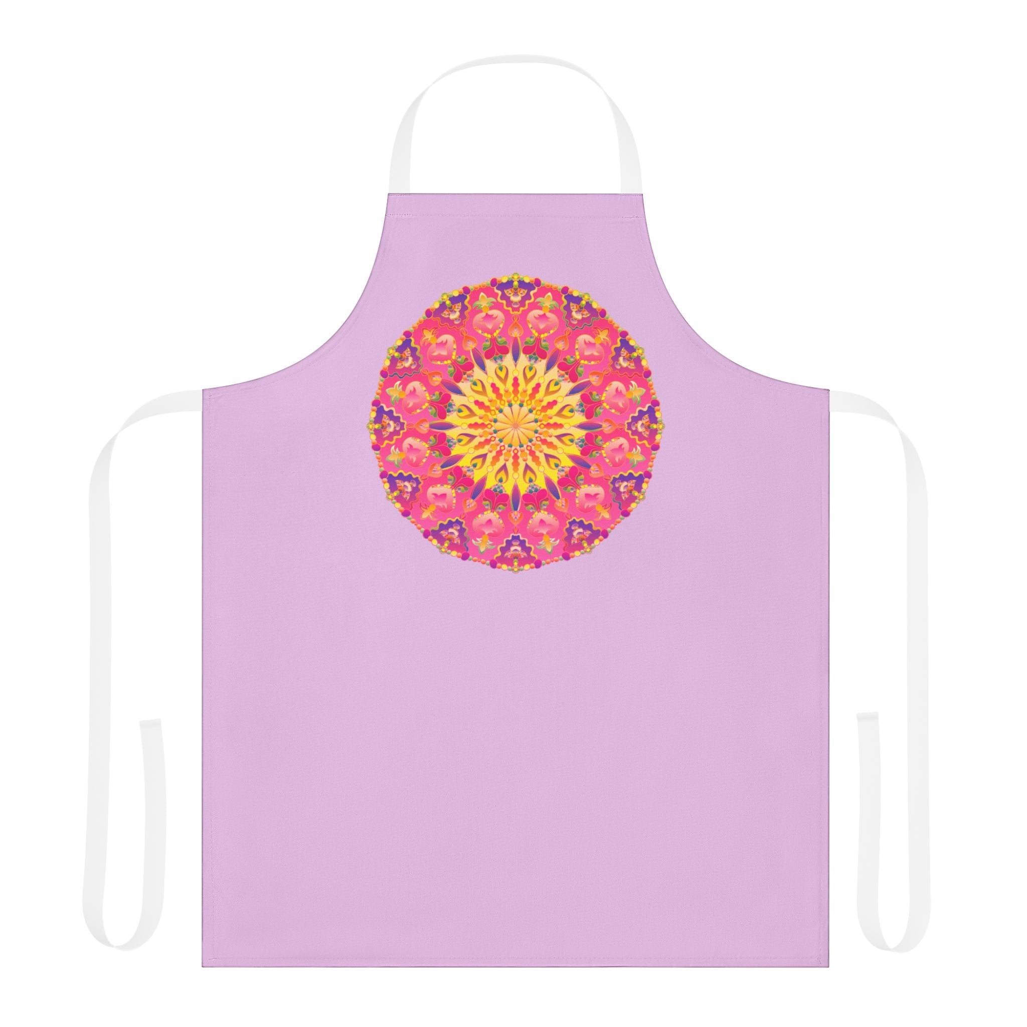 Lilac Mandala Apron - Kitchen Art All Over Prints - Blululi