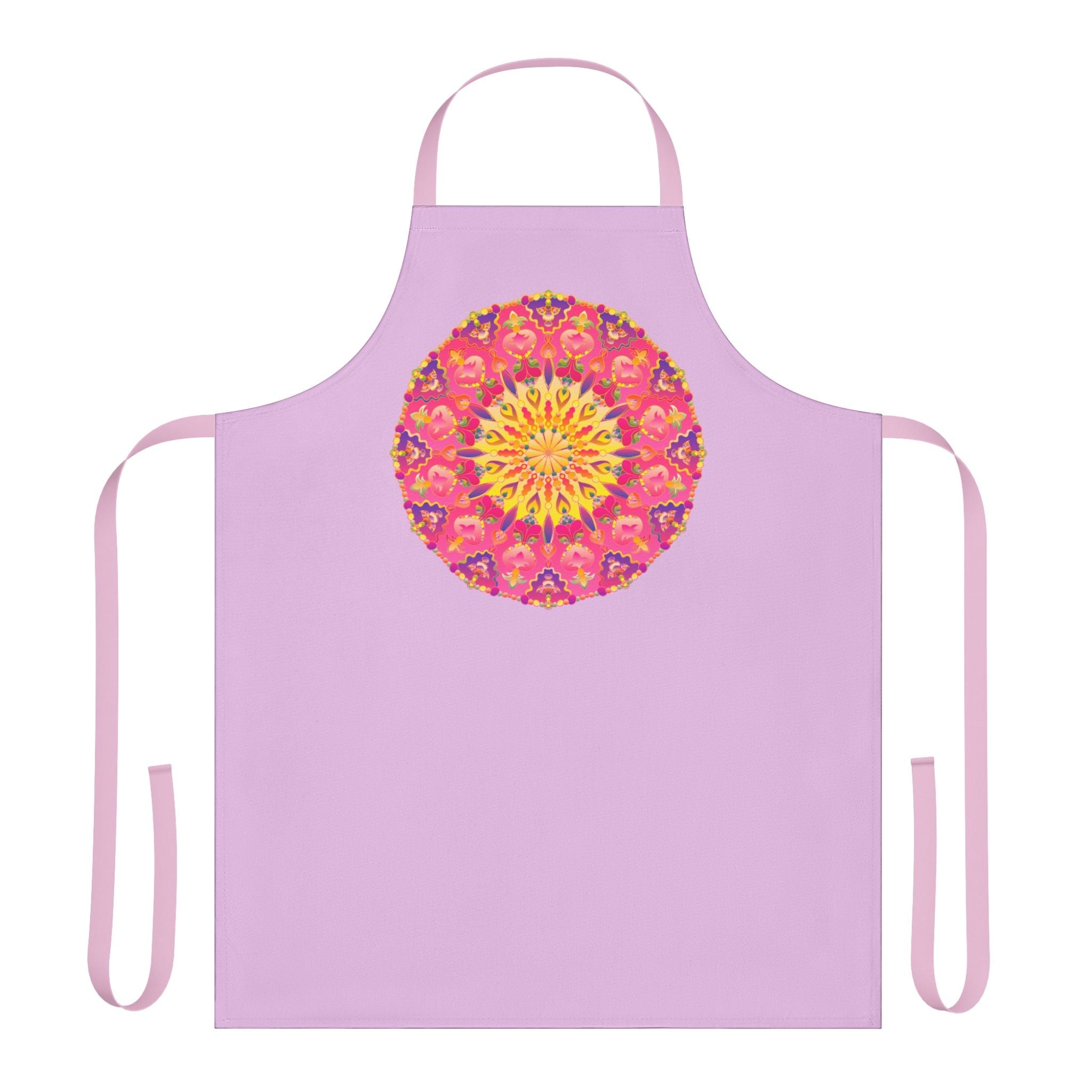 Lilac Mandala Apron - Kitchen Art All Over Prints - Blululi