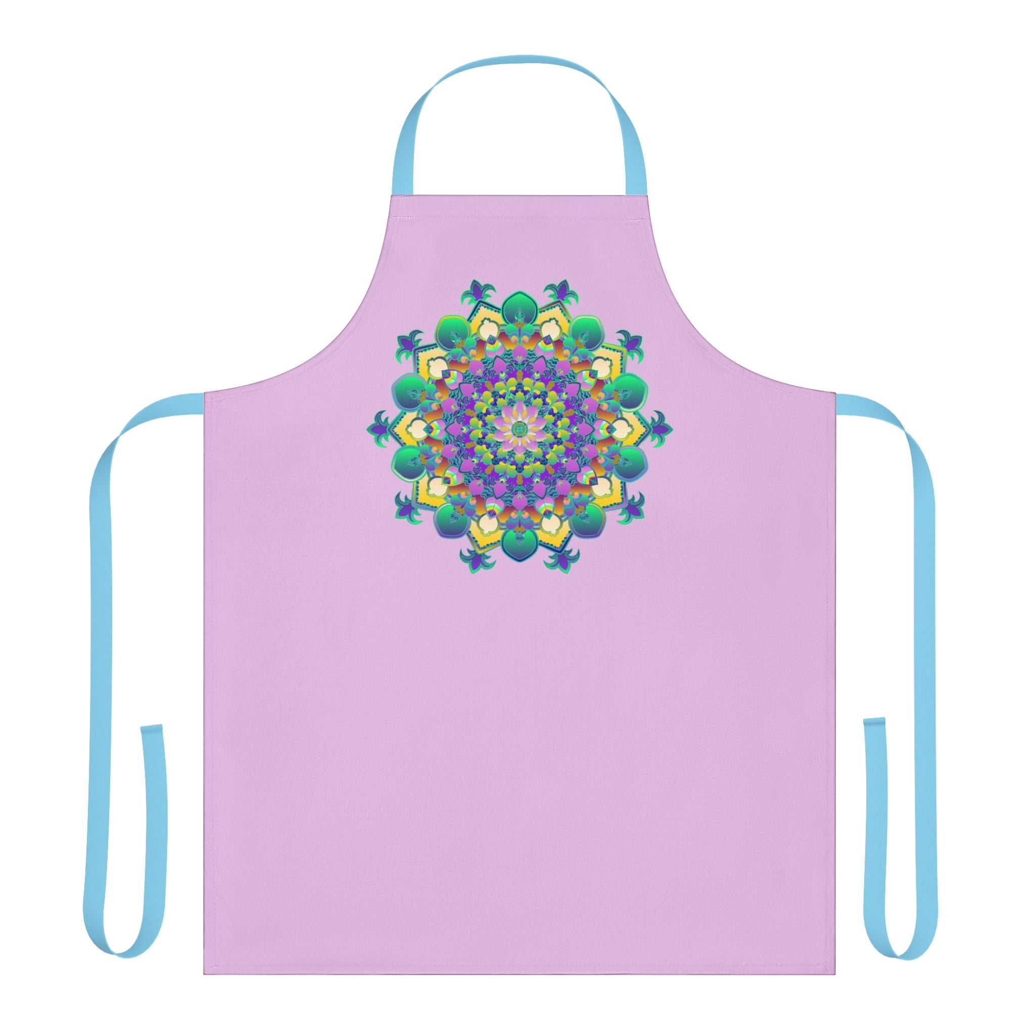 Lilac Mandala Apron - Kitchen Art All Over Prints - Blululi