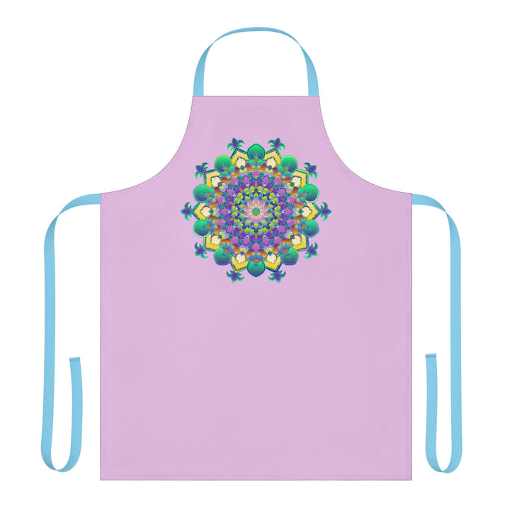 Lilac Mandala Apron - Kitchen Art All Over Prints - Blululi