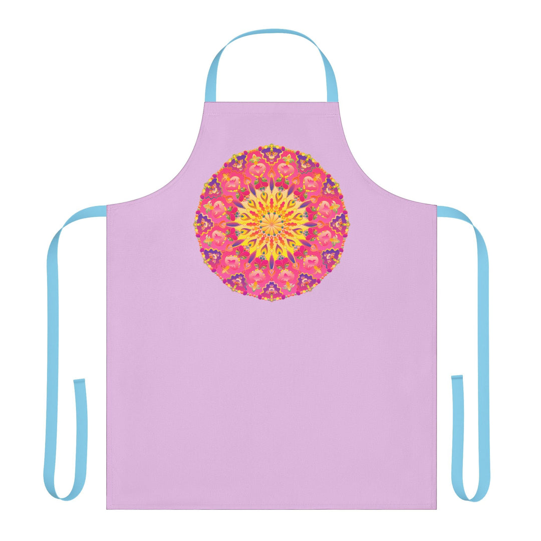 Lilac Mandala Apron - Kitchen Art All Over Prints - Blululi