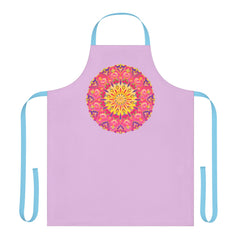 Lilac Mandala Apron - Kitchen Art All Over Prints - Blululi