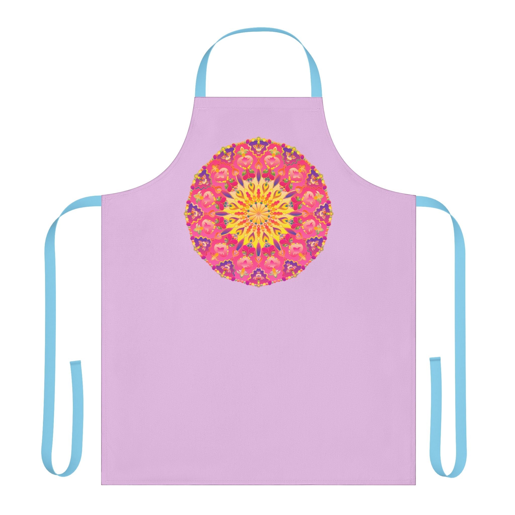 Lilac Mandala Apron - Kitchen Art All Over Prints - Blululi
