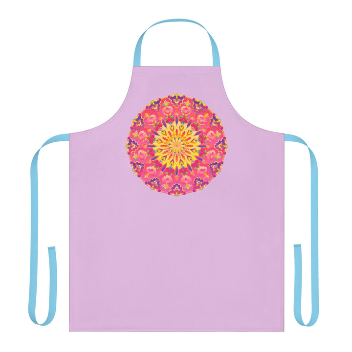 Lilac Mandala Apron - Kitchen Art All Over Prints - Blululi