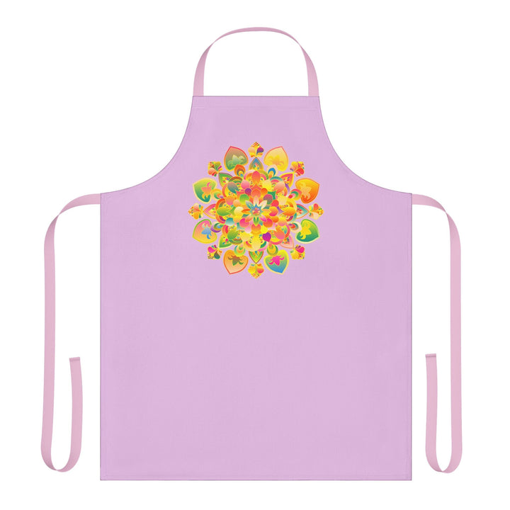 Lilac Mandala Apron - Kitchen Art All Over Prints - Blululi