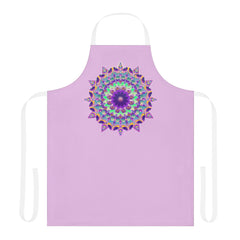 Lilac Mandala Apron - Kitchen Art All Over Prints - Blululi