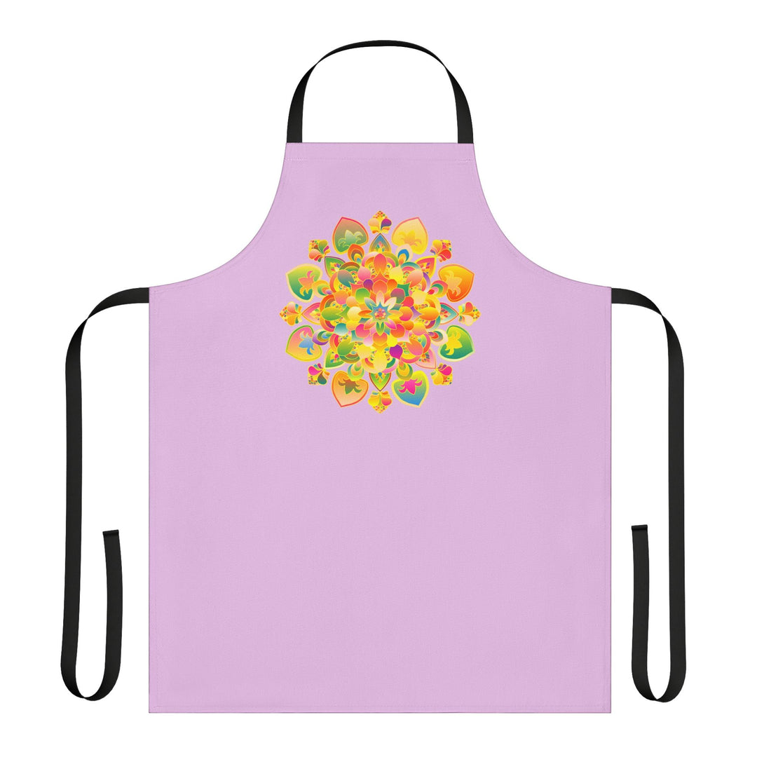 Lilac Mandala Apron - Kitchen Art All Over Prints - Blululi