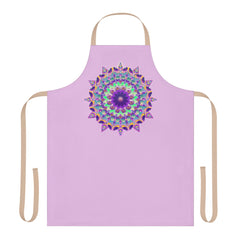 Lilac Mandala Apron - Kitchen Art All Over Prints - Blululi