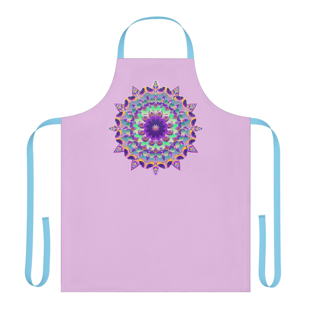 Lilac Mandala Apron - Kitchen Art All Over Prints - Blululi