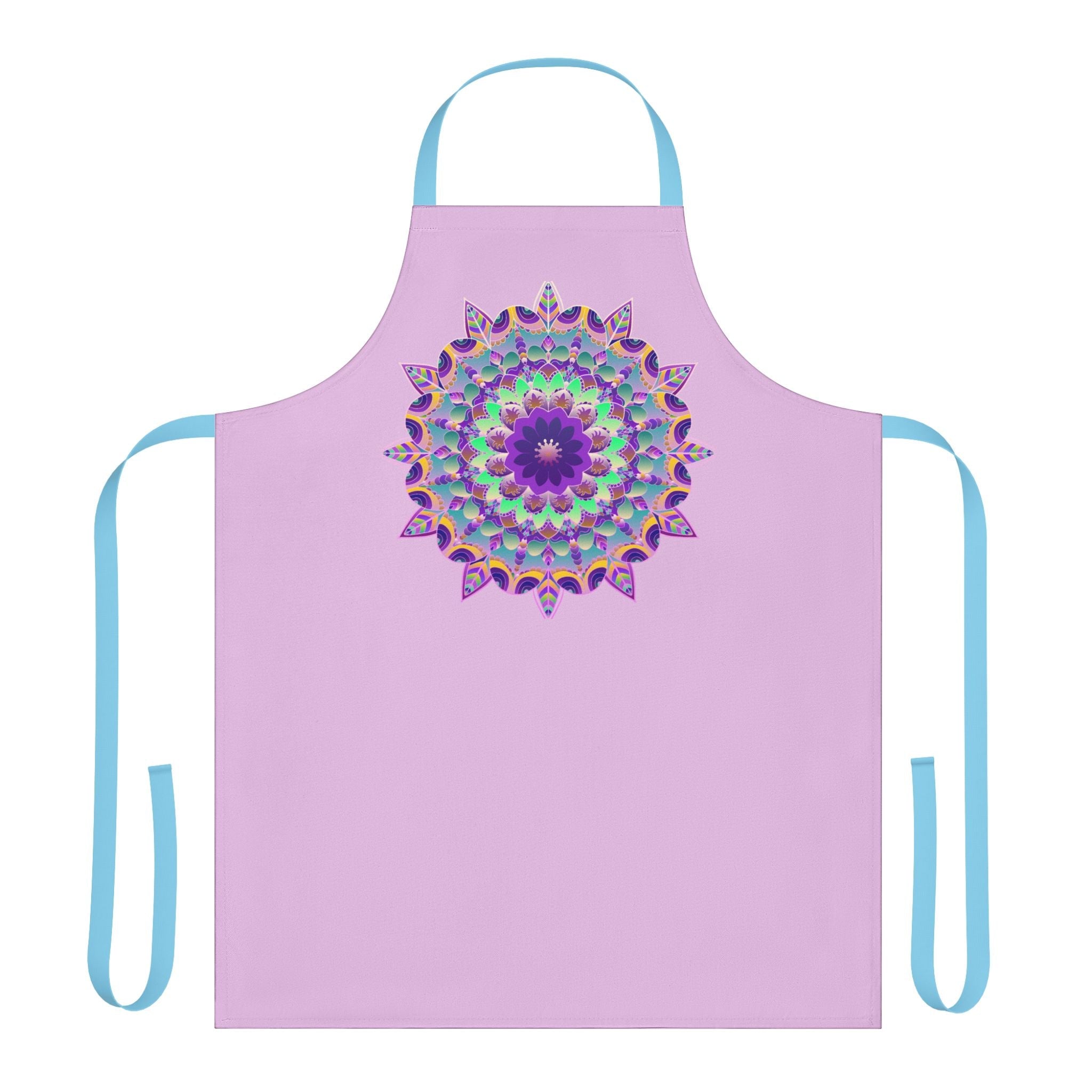 Lilac Mandala Apron - Kitchen Art All Over Prints - Blululi