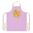 Lilac Mandala Apron - Kitchen Art All Over Prints - Blululi