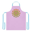Lilac Mandala Apron - Kitchen Art All Over Prints - Blululi