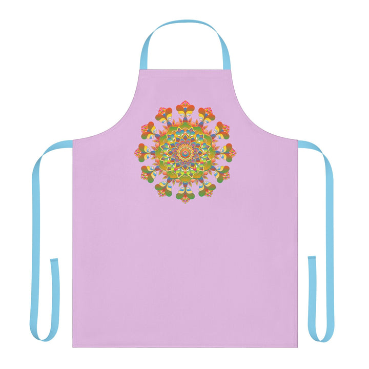 Lilac Mandala Apron - Kitchen Art All Over Prints - Blululi