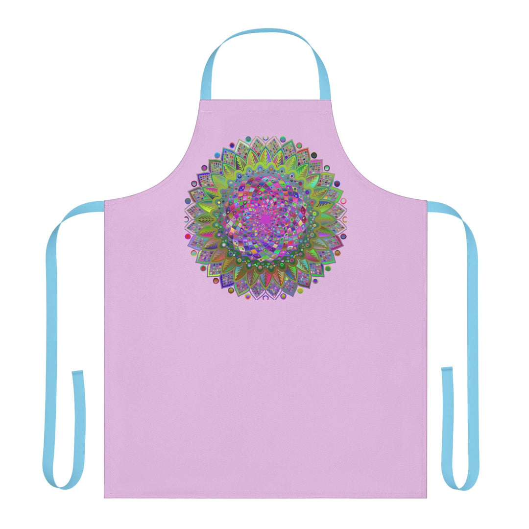 Lilac Mandala Apron - Psychedelic Kitchen Art All Over Prints - Blululi