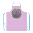 Lilac Mandala Apron - Psychedelic Kitchen Art All Over Prints - Blululi