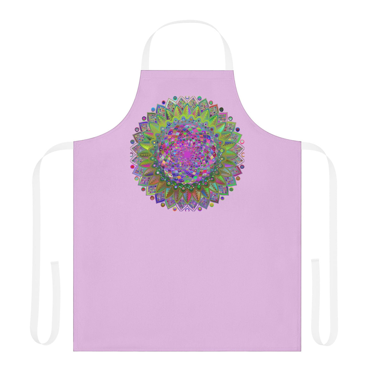 Lilac Mandala Apron - Psychedelic Kitchen Art All Over Prints - Blululi