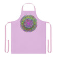 Lilac Mandala Apron - Psychedelic Kitchen Art All Over Prints - Blululi