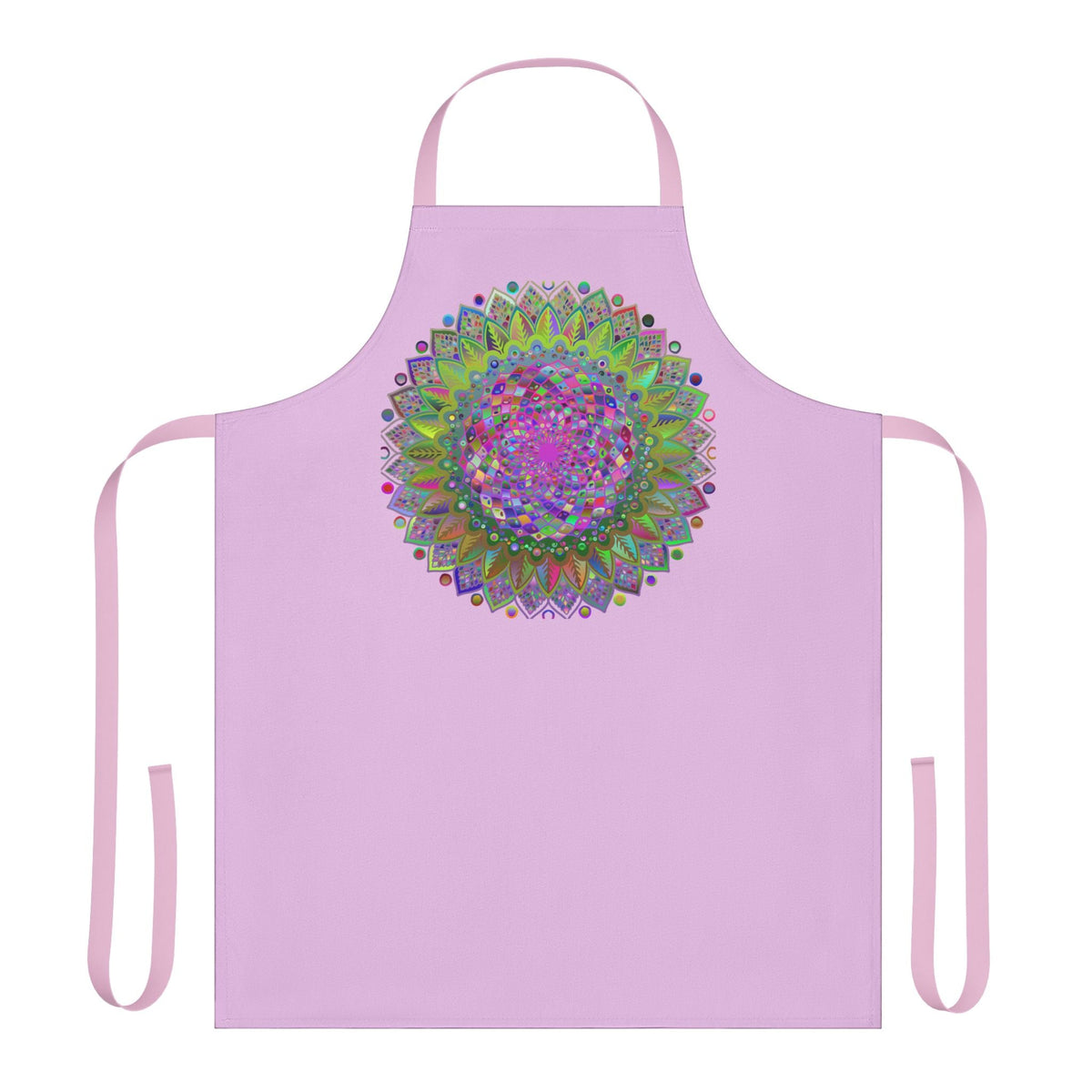 Lilac Mandala Apron - Psychedelic Kitchen Art All Over Prints - Blululi