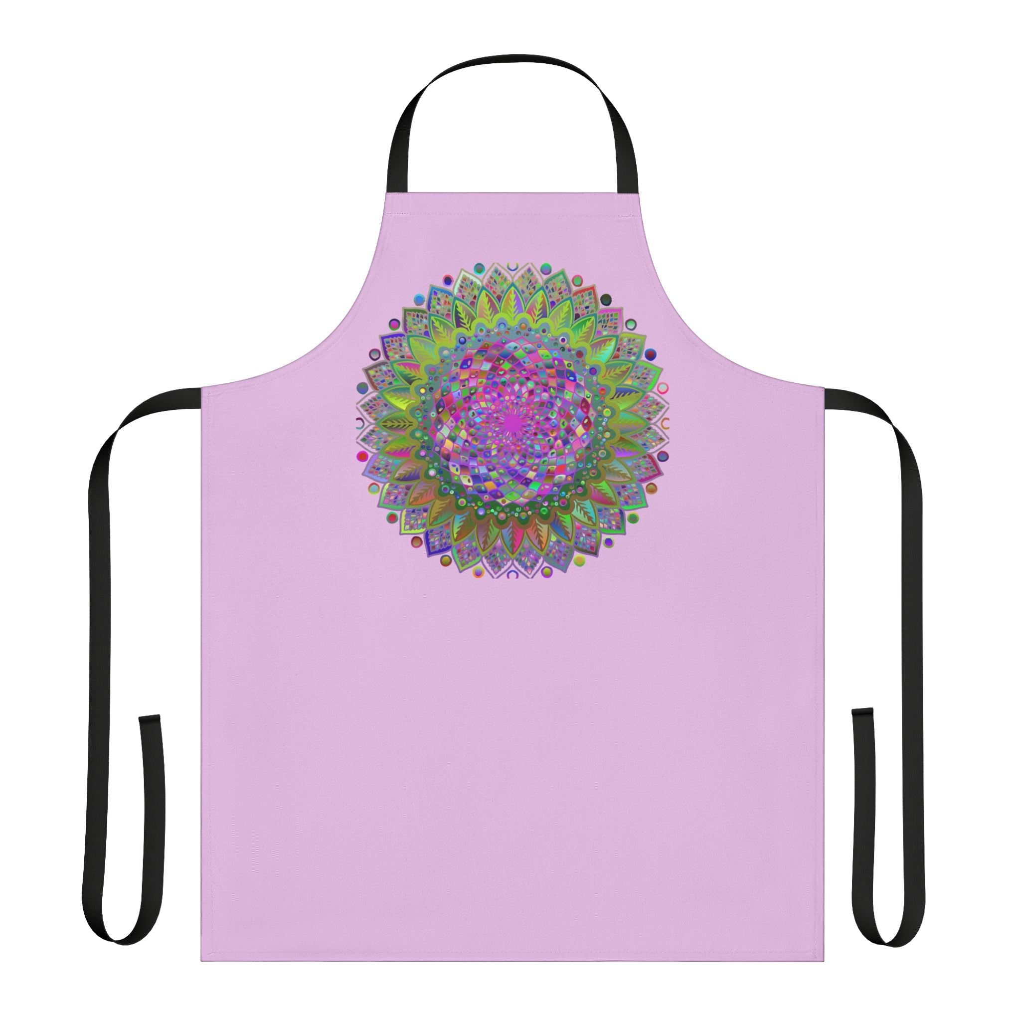 Lilac Mandala Apron - Psychedelic Kitchen Art All Over Prints - Blululi