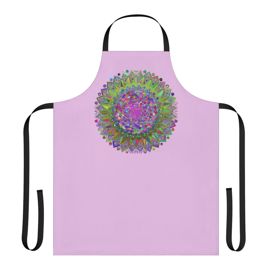 Lilac Mandala Apron - Psychedelic Kitchen Art All Over Prints - Blululi