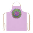 Lilac Mandala Apron - Psychedelic Kitchen Art All Over Prints - Blululi