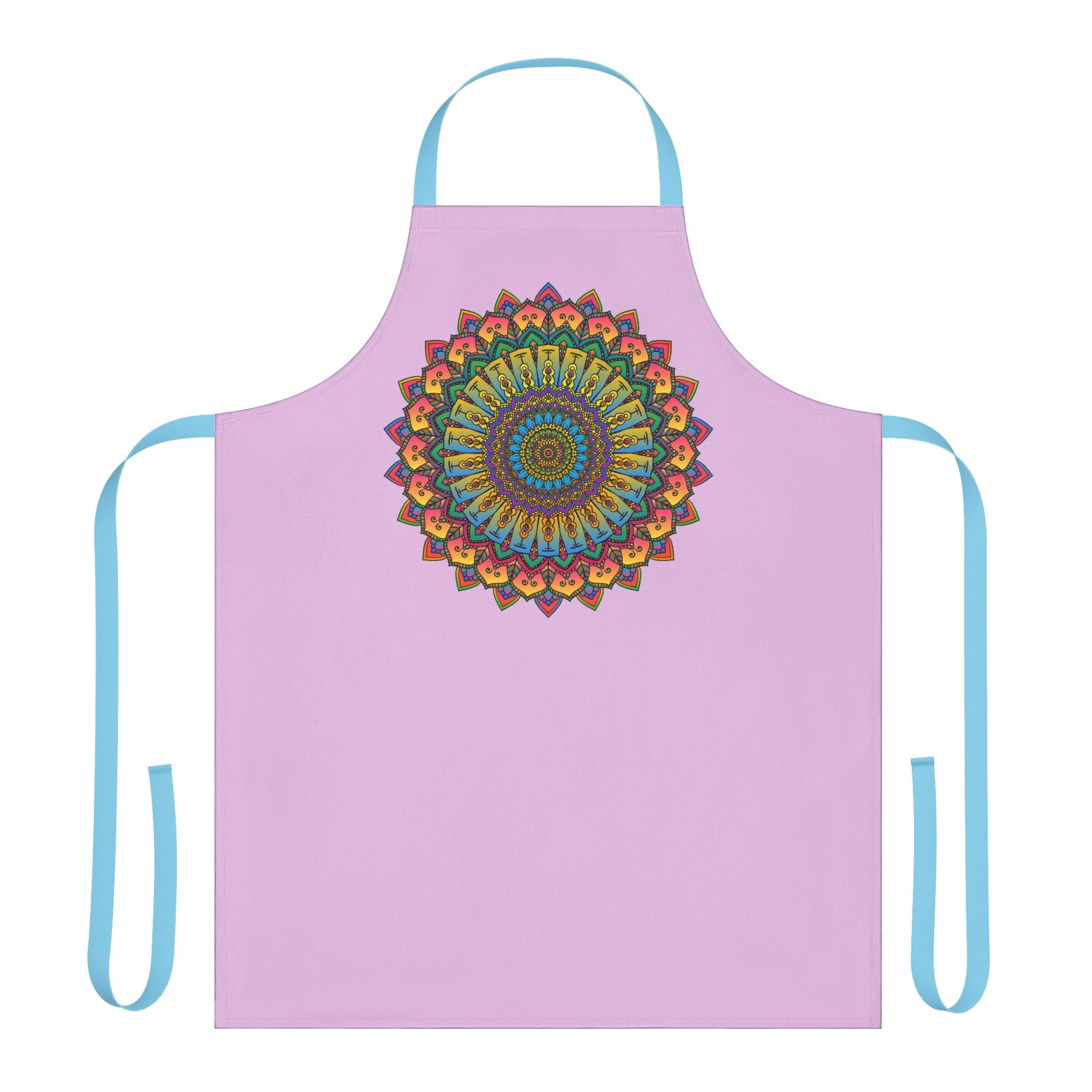 Lilac Mandala Apron - Spiritual Art All Over Prints - Blululi