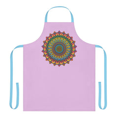 Lilac Mandala Apron - Spiritual Art All Over Prints - Blululi