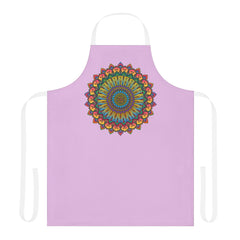 Lilac Mandala Apron - Spiritual Art All Over Prints - Blululi
