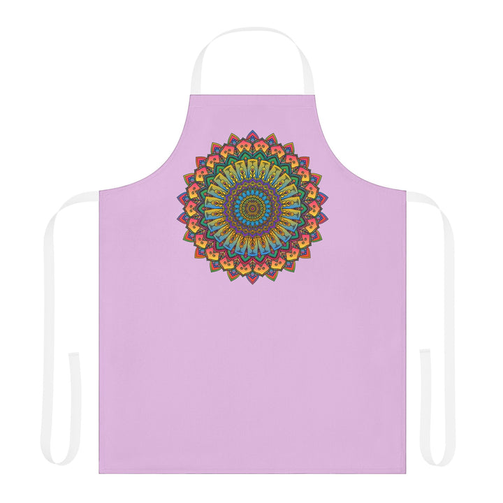 Lilac Mandala Apron - Spiritual Art All Over Prints - Blululi