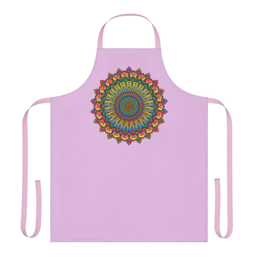 Lilac Mandala Apron - Spiritual Art All Over Prints - Blululi