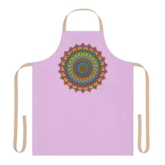 Lilac Mandala Apron - Spiritual Art All Over Prints - Blululi