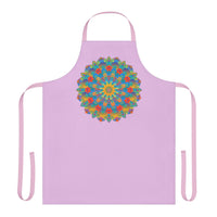 Lilac Mandala Apron - Vibrant Kitchen Art All Over Prints - Blululi