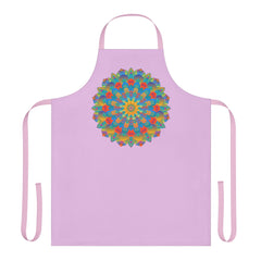 Lilac Mandala Apron - Vibrant Kitchen Art All Over Prints - Blululi