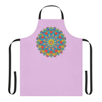 Lilac Mandala Apron - Vibrant Kitchen Art All Over Prints - Blululi