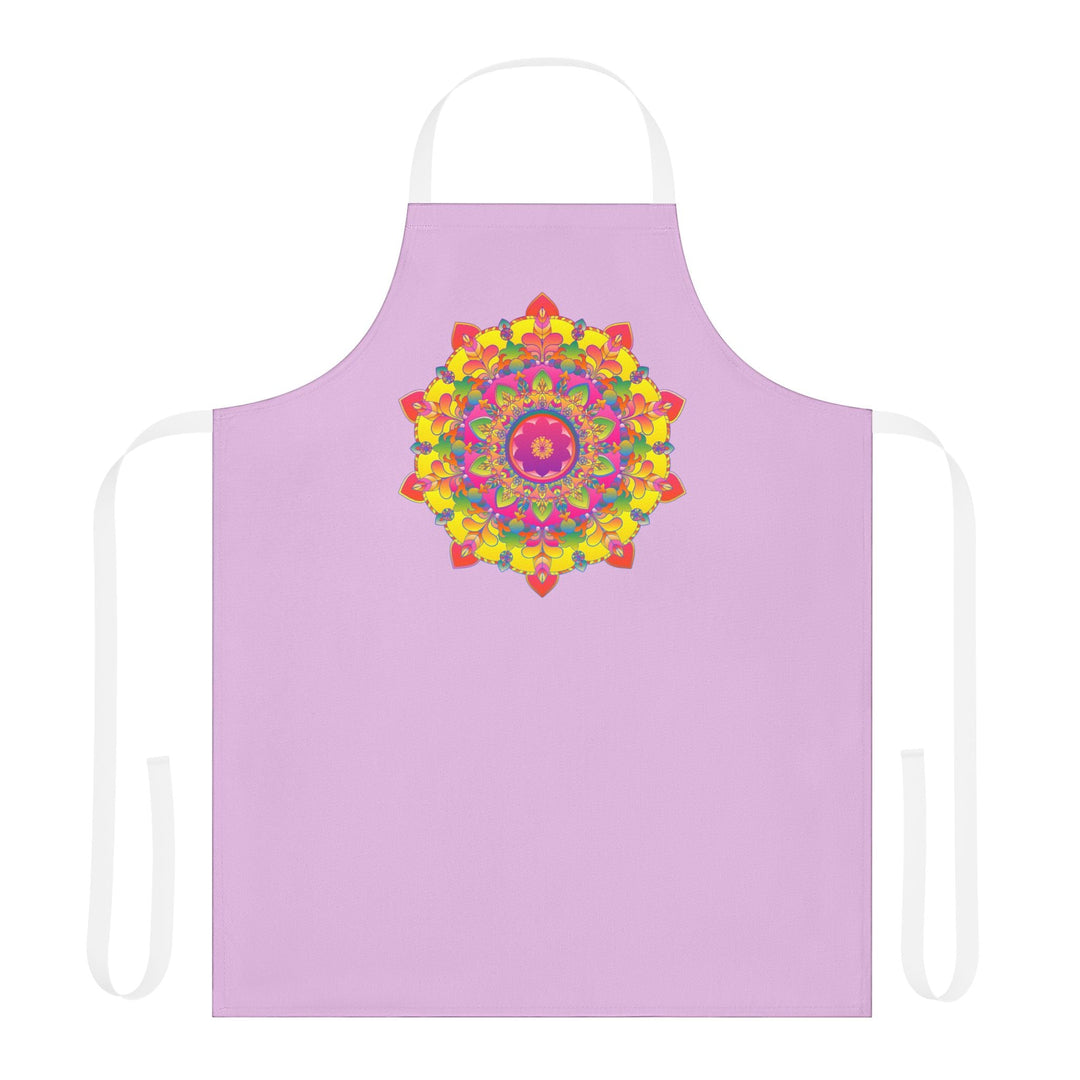 Lilac Mandala Apron - Vibrant Kitchen Art All Over Prints - Blululi